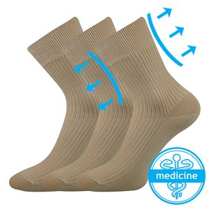 BOMA ponožky Viktorka beige 3 páry 38-39 102151