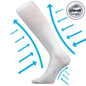 Kompresné ponožky LONKA Kooperan white 1 pár 39-42 109187