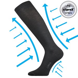 LONKA kompresné ponožky Kooperan čierne 1 pár 39-42 109186