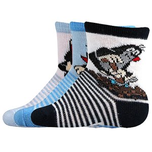 BOMA Krtkovské ponožky mix A - chlapec 3 páry 18-20 112555