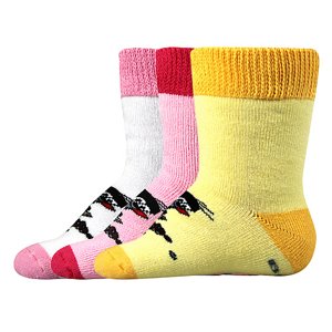 BOMA Ponožky Mole Terry mix B - dievča 3 páry 14-17 108960