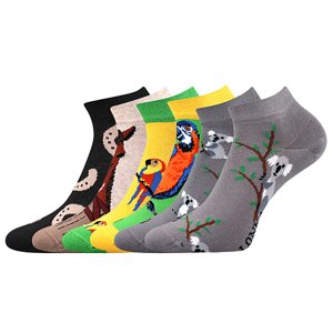 LONKA ponožky Dabl mix H 3 pár 35-38 116183