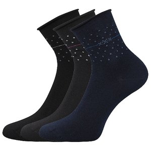 Ponožky LONKA Flowi mix A 3 páry 35-38 116540