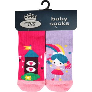 BOMA ponožky Dora hrad + princezná 1 pár 18-20 117250