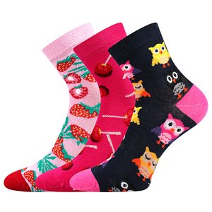 LONKA ponožky Dedotik mix B - dievča 3 páry 20-24 117505