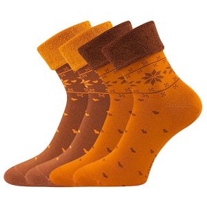 LONKA® Frotana zázvorové ponožky 2 páry 35-38 117862
