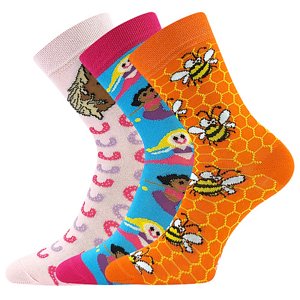 Ponožky BOMA 057-21-43 12/XII mix D - dievča 3 páry 20-24 117898