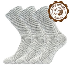 Ponožky BOMA Turnip grey highlighter 3 páry 35-37 103352