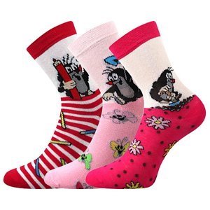 BOMA Krtkovské ponožky mix 1-dievča 3 páry 20-24 116629