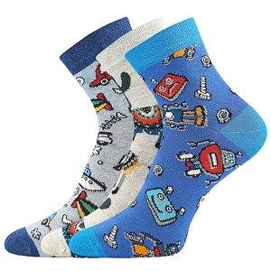 LONKA ponožky Dedotik mix C - chlapec 3 páry 20-24 118706