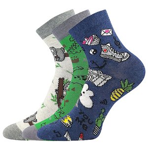 LONKA ponožky Dedotik mix E - kluk 3 pár 25-29 118700