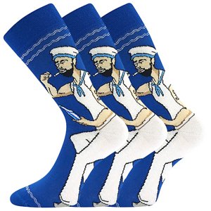 LONKA ponožky Woodoo 30/námořník 3 pár 43-46 117734