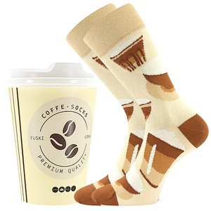 LONKA ponožky Coffee 3 1 pack 38-41 118214