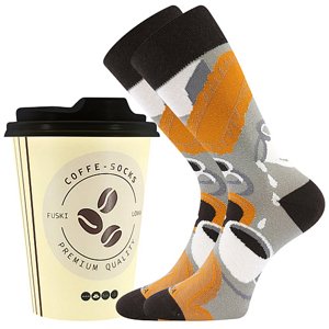 LONKA ponožky Coffee 4 1 pack 38-41 118215