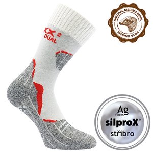 VOXX ponožky Dualix white 1 pár 35-38 108997