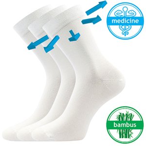 Ponožky LONKA Drbambik white 3 páry 35-38 119279