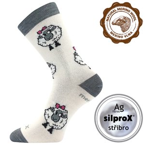 VOXX ponožky Vlněnka dětská bílá 1 pár 30-34 120039
