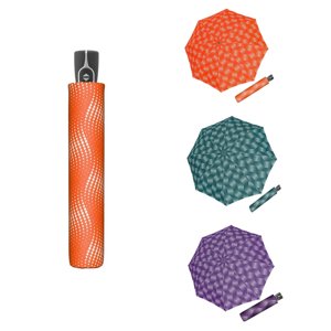 Doppler Magic Fiber WAVE Dámsky skladací plne automatický dáždnik oranžová 7441465WA01