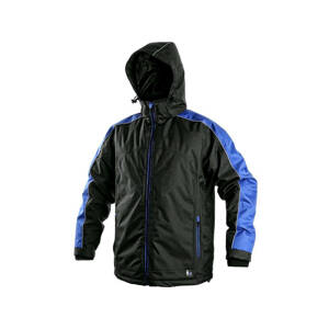 CXS BRIGHTON Pánska bunda zimná - čierno/modrá S 121007880692