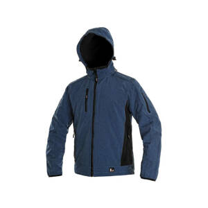 CXS DURHAM Pánska softshellová bunda modro-čierna L 123007241194