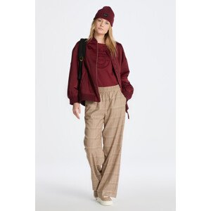 NOHAVICE GANT RELAXED CHECKED PULL ON PANTS hnedá 32