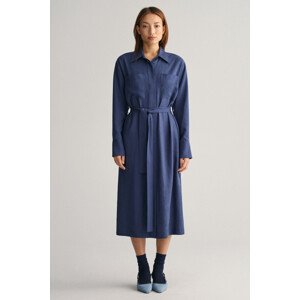 ŠATY GANT REL POCKET SHIRT DRESS modrá 34