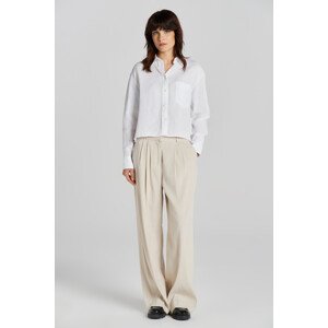 NOHAVICE GANT REL STRETCH LINEN TAILORED PANT hnedá 32
