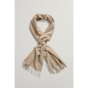 ŠÁL GANT D2. WOOL SOLID WOVEN SCARF hnedá None