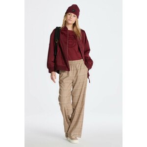 NOHAVICE GANT RELAXED CHECKED PULL ON PANTS hnedá 34