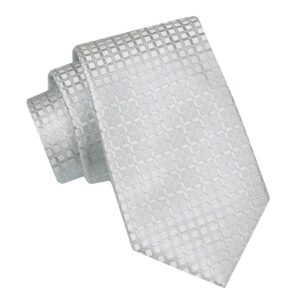 Žiarivo šedá pánska kravata s textúrou