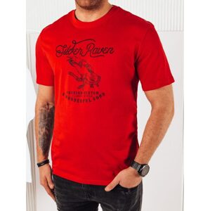 Originálne červené tričko s jedinečnou potlačou