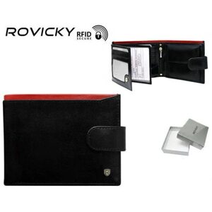 Čierna kožená peňaženka Rovicky