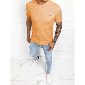 Pomarančové štýlové tričko s krátkym rukávom
