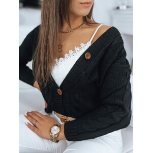Senzačný dámsky sveter v čiernej farbe Durki