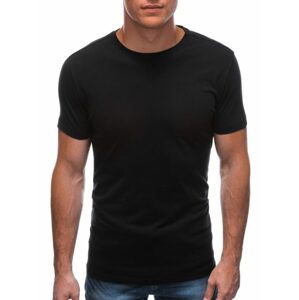Čierne bavlnené tričko s krátkym rukávom TSBS-0100
