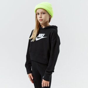 Nike S Kapucňou Sportswear Club Girl Čierna EUR 147-158