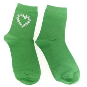 Zelené ponožky HEART