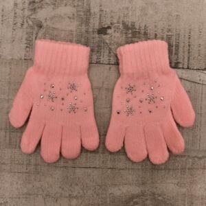 Detské ružové rukavice SKYE