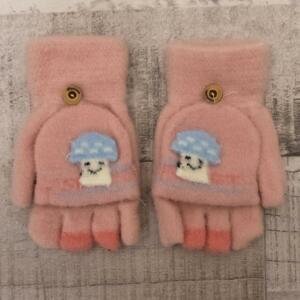 Detské zateplené ružové rukavice 6-12Y COOLLIE