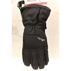 Čierne lyžiarske rukavice ECHT BLOOM UNISEX M-L-XL