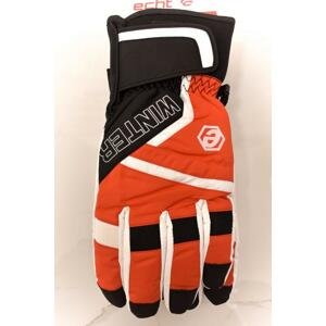 Pánske červeno-čierne lyžiarske rukavice ECHT SOLDEN L-XL-2XL
