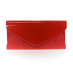 Dámska červená listová spoločenská kabelka BELLIE