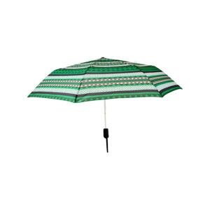 Dámsky zelený vzorovaný dáždnik