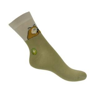 Zeleno-biele ponožky FOX