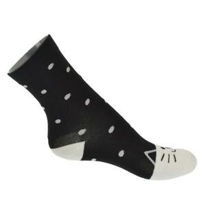Čierno-biele ponožky CAT