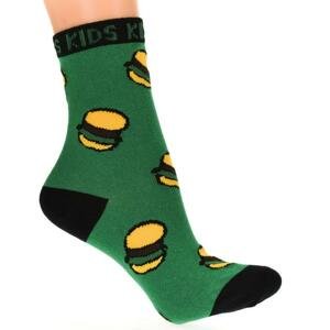 Detské tmavo-zelené ponožky PIZ