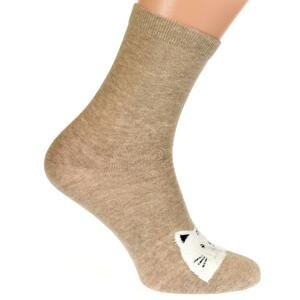 Svetlo-hnedé ponožky LING