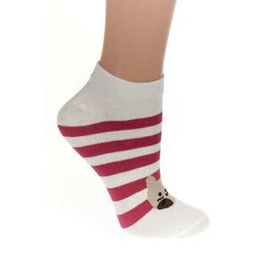 Detské bielo-ružové ponožky PAINE