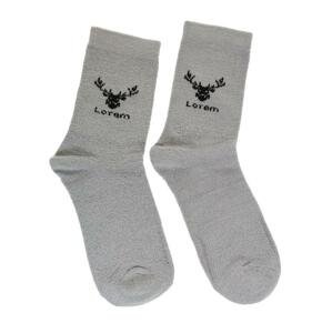 Pánske thermo sivé ponožky LOREM