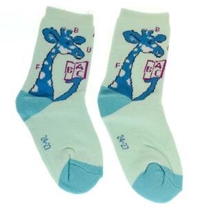 Detské svetlomodré ponožky GIRAFFE